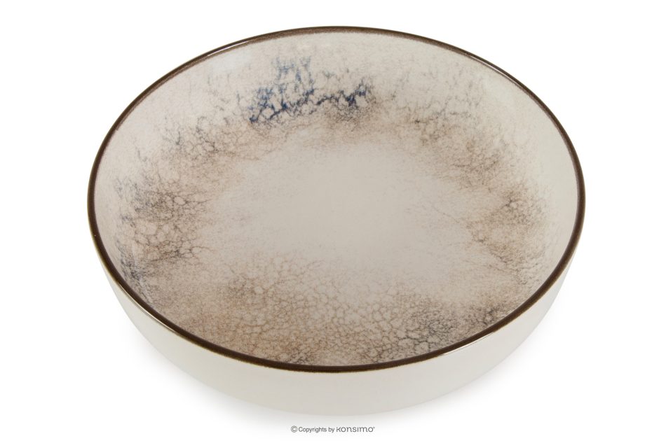KERI Tiefer Teller japandi 6 Stück beige/grau/dunkelblau beige/grau/dunkelblau - Foto 3