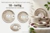KERI Essgeschirr-Set japandi 6 Personen (18 Stück) beige/grau/dunkelblau beige/grau/dunkelblau - Foto 9