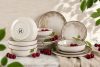 KERI Essgeschirr-Set japandi 6 Personen (18 Stück) beige/grau/dunkelblau beige/grau/dunkelblau - Foto 2
