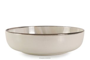 SALVA, https://konsimo.de/kollektion/salva/ Tiefer Teller im nordischen Stil grau/sandfarben/beige grau/sandfarben/beige - Foto
