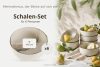 SALVA Schüssel im nordischen Stil 6 Stück grau/sandfarben/beige grau/sandfarben/beige - Foto 7