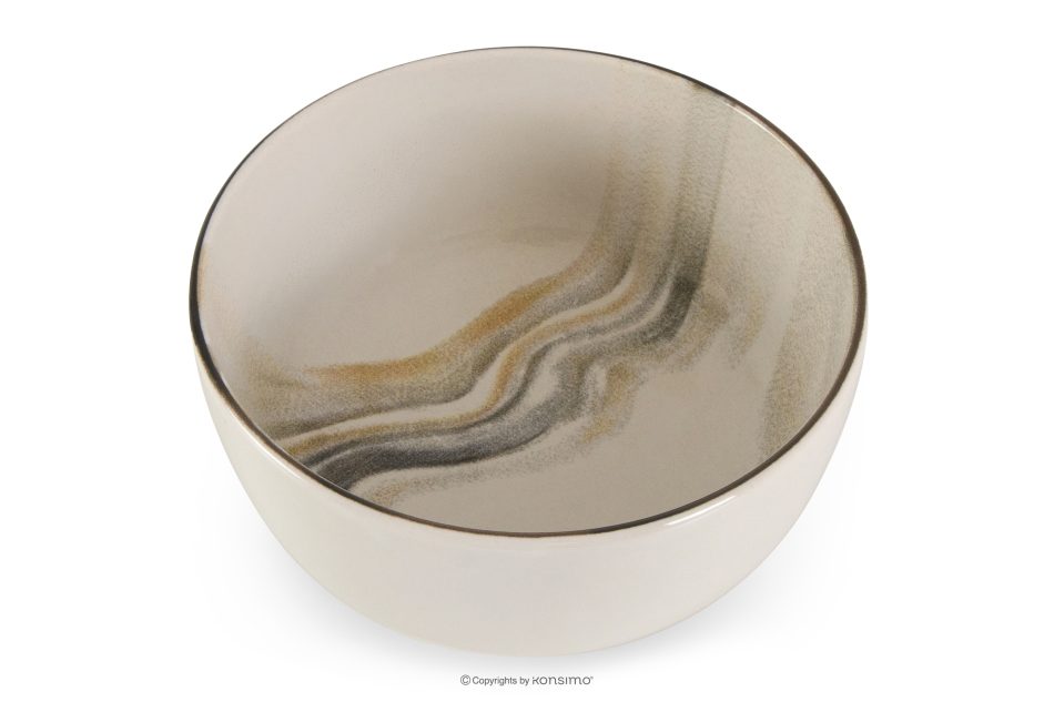 SALVA Essgeschirr-Set nordischer Stil 6 Personen (18 Stück) grau/sandfarben/beige grau/sandfarben/beige - Foto 6