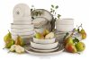 SALVA Essgeschirr-Set 6 Personen (24 Stück) grau/sandfarben/beige grau/sandfarben/beige - Foto 1