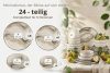 SALVA Essgeschirr-Set 6 Personen (24 Stück) grau/sandfarben/beige grau/sandfarben/beige - Foto 11