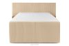 LILIUM PRO Boxspringbett mit LED-Nachttischen Doppelzimmer mittelhart 140 cm Doppelmatratze + HR-Topper Cordstoff sandfarben sandfarben - Foto 6