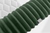 LILIUM PRO Boxspringbett mit LED-Nachttischen Doppelzimmer hart 140 cm Doppelmatratze + HR-Topper Cordstoff dunkelgrün dunkelgrün - Foto 19