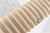 LILIUM PRO Boxspringbett mit LED-Nachttischen Doppelzimmer mittelhart 160 cm Doppelmatratze + HR-Topper Cordstoff sandfarben sandfarben - Foto 19
