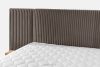 LILIUM PRO Boxspringbett mit LED-Nachttischen Doppelzimmer mittelhart 160 cm Doppelmatratze + HR-Topper Cordstoff in Braun braun - Foto 11