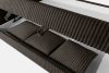 LILIUM PRO Boxspringbett mit LED-Nachttischen Doppelzimmer mittelhart 160 cm Doppelmatratze + HR-Topper Cordstoff in Dunkelbraun dunkelbraun - Foto 15