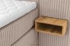 LILIUM PRO Boxspringbett mit LED-Nachttischen Doppelzimmer hart 160 cm Doppelmatratze + HR-Topper Cordstoff in Taupe taupe - Foto 18