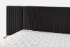LILIUM PRO Boxspringbett mit LED-Nachttischen Doppelzimmer mittelhart 180 cm Doppelmatratze + Visco-Topper Cordstoff schwarz schwarz - Foto 11