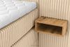 LILIUM PRO Boxspringbett mit LED-Nachttischen Doppelzimmer mittelhart 180 cm Doppelmatratze + Visco-Topper Cordstoff sandfarben sandfarben - Foto 18