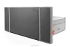 LILIUM PRO Boxspringbett mit LED-Nachttischen Doppelzimmer hart 180 cm Doppelmatratze + Visco-Topper Cordstoff hellgrau hellgrau - Foto 8