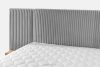 LILIUM PRO Boxspringbett mit LED-Nachttischen Doppelzimmer hart 180 cm Doppelmatratze + Visco-Topper Cordstoff hellgrau hellgrau - Foto 11