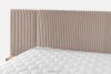 LILIUM PRO Boxspringbett mit LED-Nachttischen Doppelzimmer hart 180 cm Doppelmatratze + Visco-Topper Cordstoff taupe taupe - Foto 11