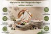 RONARI Speiseteller quadratischer Boho-Stil braun/beige/dunkelblau braun/beige/dunkelblau - Foto 8