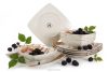 RONARI Essgeschirr-Set quadratischer Boho-Stil 6 Personen (12 Stück) braun/beige/dunkelblau braun/beige/dunkelblau - Foto 3