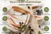 RONARI Essgeschirr-Set quadratischer Boho-Stil 6 Personen (12 Stück) braun/beige/dunkelblau braun/beige/dunkelblau - Foto 14