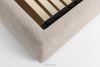 CONSO Bett ohne Füße mit Lattenrost und weichem Kopfteil beige Chenillestoff 140 beige - Foto 9