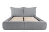 CONSO Bett mit weichem Kopfteil und Lattenrost grau Chenillestoff 180 grau - Foto 4