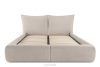 CONSO Bett mit weichem Kopfteil und Lattenrost beige Chenillestoff 180 beige - Foto 4