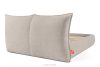 CONSO Bett mit weichem Kopfteil und Lattenrost beige Chenillestoff 180 beige - Foto 6
