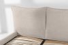 CONSO Bett mit weichem Kopfteil und Lattenrost beige Chenillestoff 180 beige - Foto 10