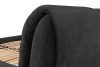 BERO Niedriges Polsterbett mit Bettrahmen 140 cm Anthrazit Chenille-Stoff anthrazit - Foto 11