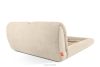 BERO Niedriges Polsterbett mit Bettrahmen 140 cm cremefarbener Chenille-Stoff cremefarben - Foto 6