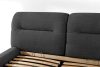 BERO Niedriges Polsterbett mit Bettrahmen 160 cm anthrazitfarbener Chenille-Stoff anthrazit - Foto 8