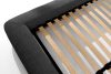 BERO Niedriges Polsterbett mit Bettrahmen 160 cm anthrazitfarbener Chenille-Stoff anthrazit - Foto 10