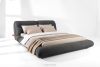 BERO Niedriges Polsterbett mit Bettrahmen 160 cm anthrazitfarbener Chenille-Stoff anthrazit - Foto 2