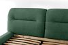 BERO Niedriges Polsterbett mit Bettrahmen 160 cm grün Chenille-Stoff grün - Foto 8