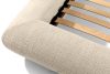 BERO Niedriges Polsterbett mit Bettrahmen 160 cm cremefarbener Chenille-Stoff cremefarben - Foto 7