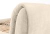 BERO Niedriges Polsterbett mit Bettrahmen 160 cm cremefarbener Chenille-Stoff cremefarben - Foto 11