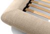 BERO Niedriges Polsterbett mit Bettrahmen 160 cm beiger Chenille-Stoff beige - Foto 7