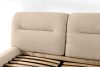 BERO Niedriges Polsterbett mit Bettrahmen 160 cm beiger Chenille-Stoff beige - Foto 8