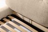 BERO Niedriges Polsterbett mit Bettrahmen 160 cm beiger Chenille-Stoff beige - Foto 9