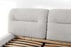 BERO Niedriges Polsterbett mit Bettrahmen 180 cm hellgrau Chenille-Stoff hellgrau - Foto 8