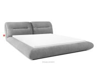 Niedriges Polsterbett mit Bettrahmen 180 cm dunkelgrau Chenille-Stoff