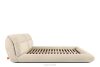 BERO Niedriges Polsterbett mit Bettrahmen 180 cm cremefarbener Chenille-Stoff cremefarben - Foto 5