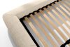BERO Niedriges Polsterbett mit Bettrahmen 180 cm cremefarbener Chenille-Stoff cremefarben - Foto 10