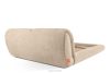 BERO Niedriges Polsterbett mit Bettrahmen 180 cm beiger Chenille-Stoff beige - Foto 6