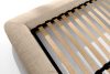 BERO Niedriges Polsterbett mit Bettrahmen 180 cm beiger Chenille-Stoff beige - Foto 10